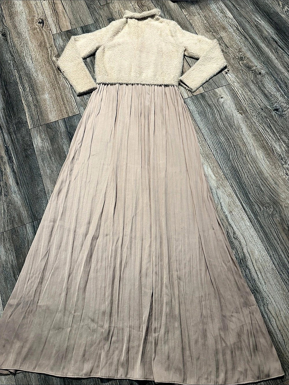 ASOS Maxi Sweater Dress in Beige
